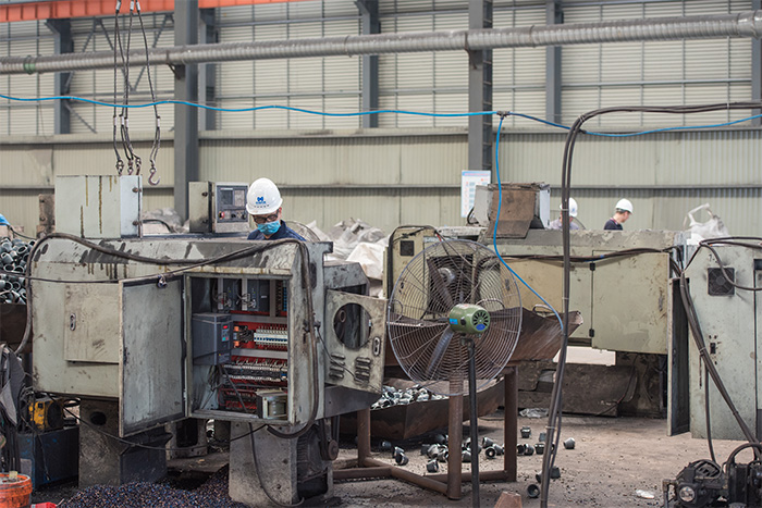 本溪网架配件-锥头加工车间