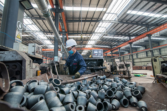 本溪网架配件-锥头加工车间